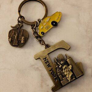 New York City Metal Bag Charm